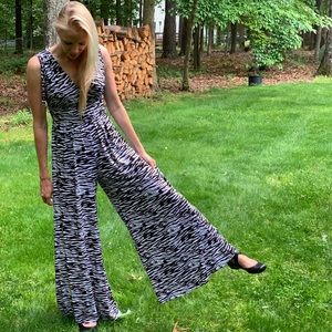 Zebra Print Jumpsuit